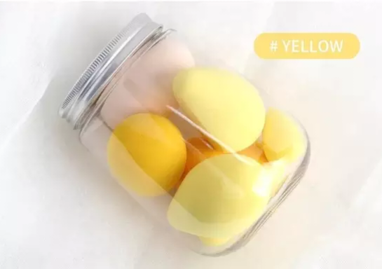 Deluxe Beauty Blender Jars- yellow