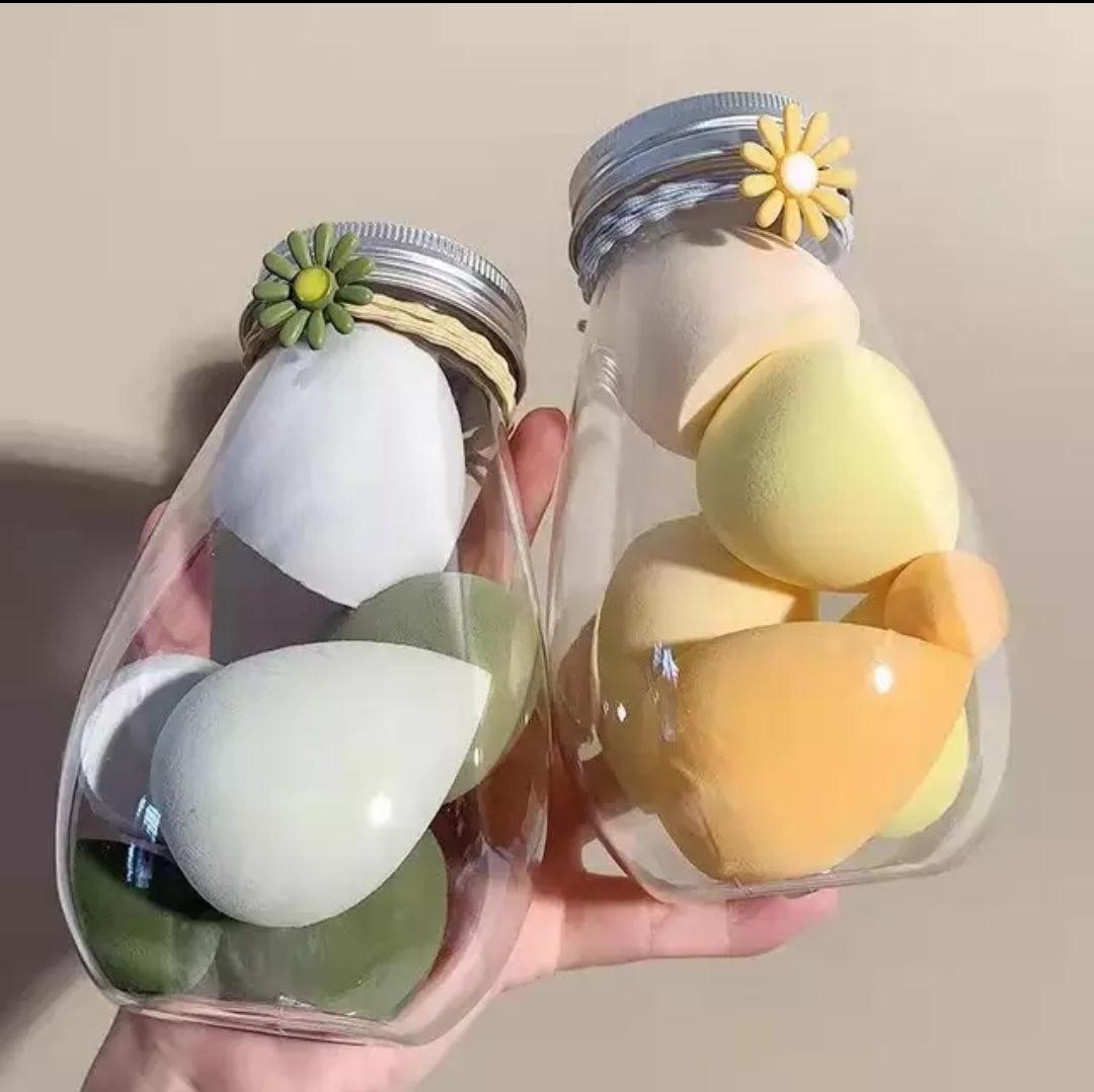 Beauty Blender Set Jars- green 