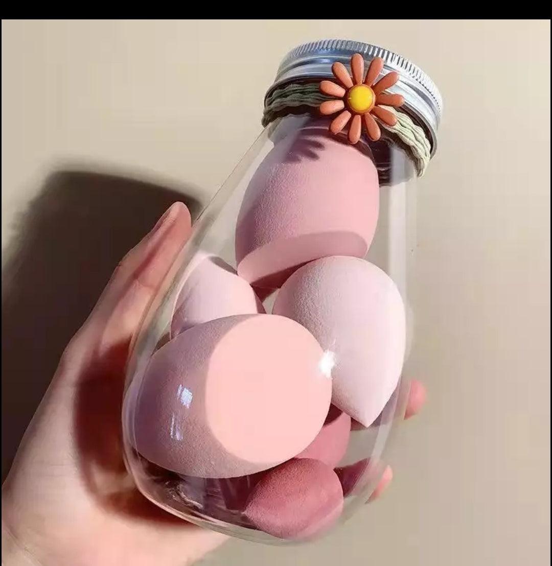 Beauty Blender Set Jars- pink