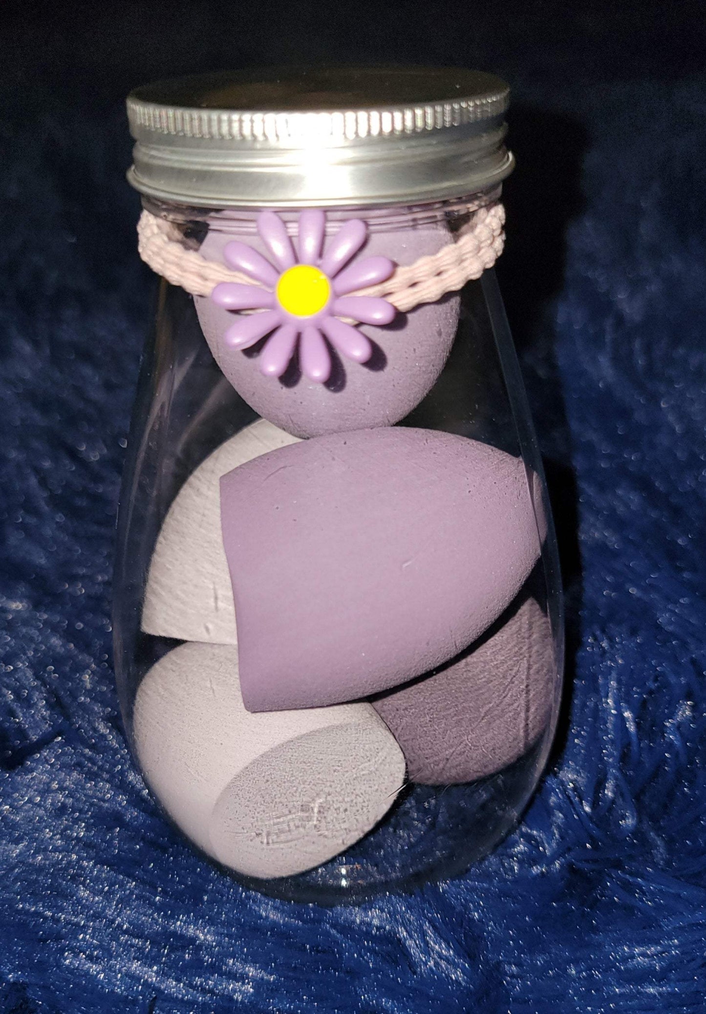 Beauty Blender Set Jars- purple